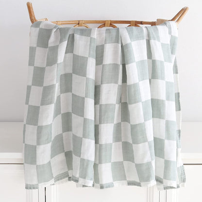 Swaddle Check Green